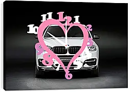 Часы картина - BMW X6 белый Часы картина - BMW X6 белый