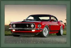 Картина в раме - Ford mustang (Форд Мустанг) Картина в раме - Ford mustang (Форд Мустанг)