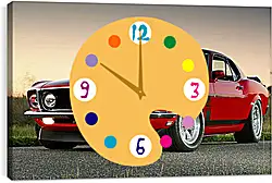Часы картина - Ford mustang (Форд Мустанг) Часы картина - Ford mustang (Форд Мустанг)