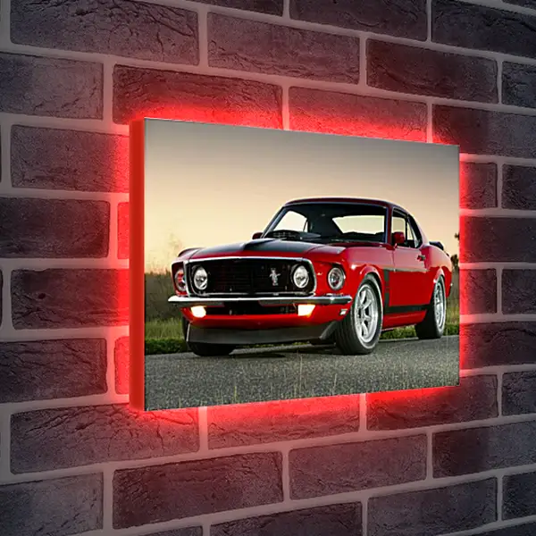 Лайтбокс световая панель - Ford mustang (Форд Мустанг) Лайтбокс световая панель - Ford mustang (Форд Мустанг)
