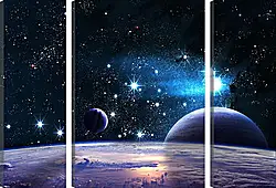 Модульная картина - Космос, планеты Модульная картина - Космос, планеты