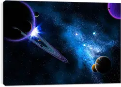 Постер на подрамнике - Космос, планеты Постер на подрамнике - Космос, планеты