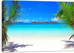 Постер на подрамнике - Пальмы и море Постер на подрамнике - Пальмы и море