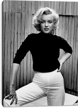 Постер на подрамнике - Мерилин Монро в белых брюках (Marilyn Monroe) Постер на подрамнике - Мерилин Монро в белых брюках (Marilyn Monroe)