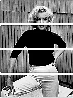 Модульная картина - Мерилин Монро в белых брюках (Marilyn Monroe) Модульная картина - Мерилин Монро в белых брюках (Marilyn Monroe)