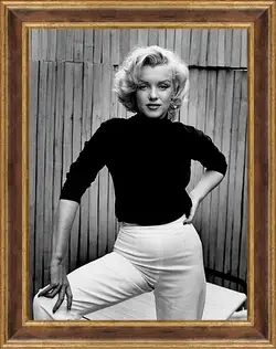 Картина в раме - Мерилин Монро в белых брюках (Marilyn Monroe) Картина в раме - Мерилин Монро в белых брюках (Marilyn Monroe)