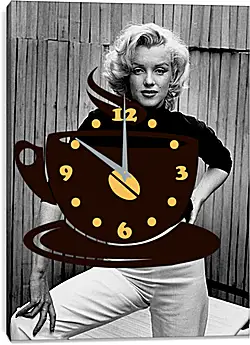 Часы картина - Мерилин Монро в белых брюках (Marilyn Monroe) Часы картина - Мерилин Монро в белых брюках (Marilyn Monroe)