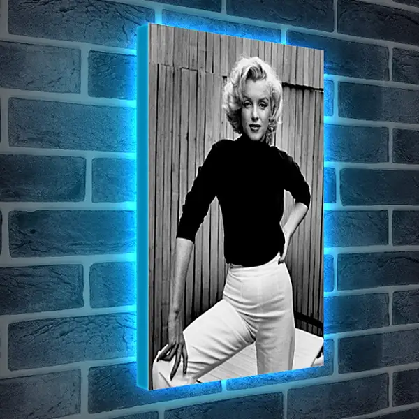 Лайтбокс световая панель - Мерилин Монро в белых брюках (Marilyn Monroe) Лайтбокс световая панель - Мерилин Монро в белых брюках (Marilyn Monroe)