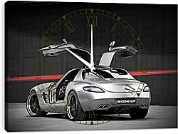 Часы картина - Mercedes SLS AMG Часы картина - Mercedes SLS AMG