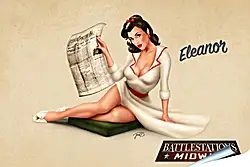 Плакат на стену - Eleanor (стиль пин ап) Плакат на стену - Eleanor (стиль пин ап)