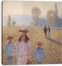 Постер на подрамнике - Landscape with Figures, Giverny Постер на подрамнике - Landscape with Figures, Giverny