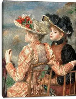 Постер на подрамнике - Two Women In A Garden Постер на подрамнике - Two Women In A Garden