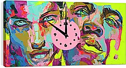 Часы картина - Молодые парни Часы картина - Молодые парни