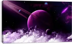 Постер на подрамнике - Космические облака Постер на подрамнике - Космические облака