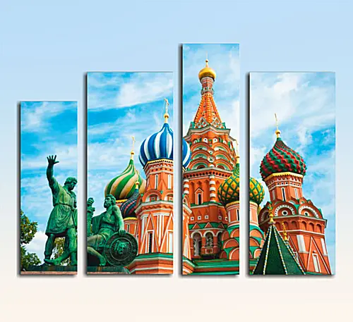 Модульная картина - Московский Кремль (Россия) Модульная картина - Московский Кремль (Россия)