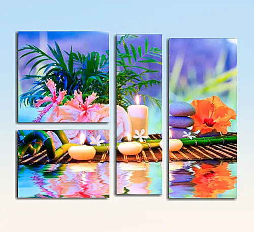 Модульная картина - Spa. Яркая композиция Модульная картина - Spa. Яркая композиция
