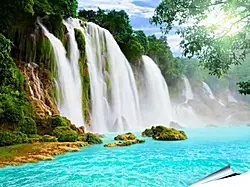 Плакат на стену - Голубая вода Плакат на стену - Голубая вода