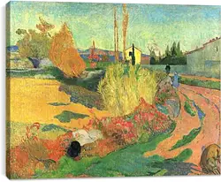 Постер на подрамнике - Farmhouse from Arles, or Landscape from Arles Постер на подрамнике - Farmhouse from Arles, or Landscape from Arles