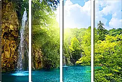 Модульная картина - Чистый водопад Модульная картина - Чистый водопад