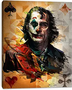 Постер на подрамнике - Джокер Хоакин Феникс Постер на подрамнике - Джокер Хоакин Феникс
