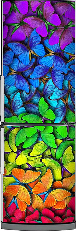 Магнитная панель на холодильник - Разноцветные бабокчи