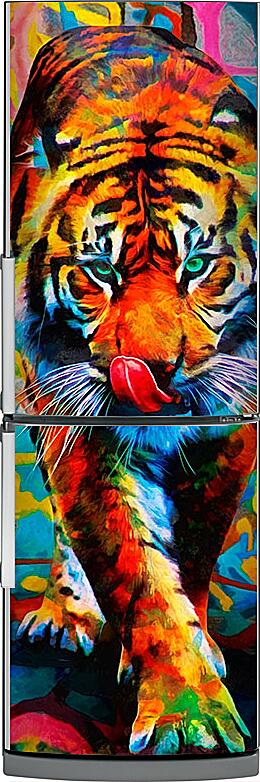 Магнитная панель на холодильник - Арт-тигр