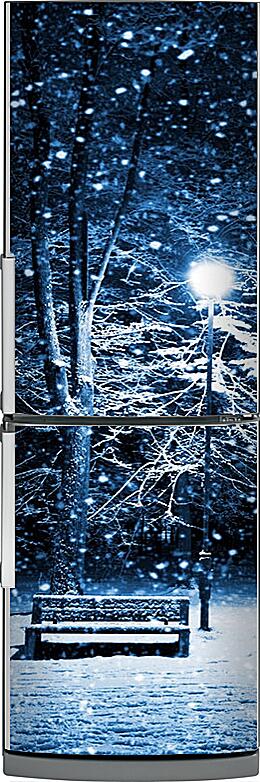 Магнитная панель на холодильник - Прекрасная зимняя ночь
