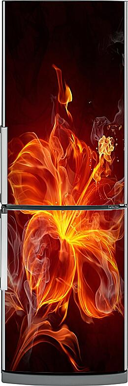 Магнитная панель на холодильник - Огненный цветок